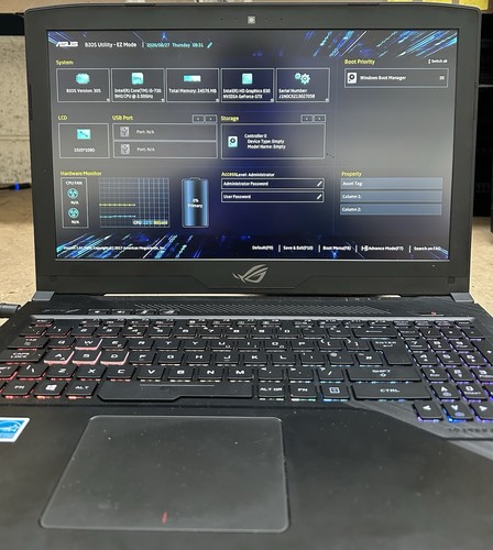 Asus rog strix model gl503v - rog,