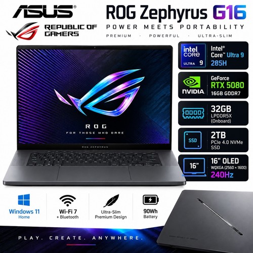 Asus rog zephyrus g16 - asus, ultra