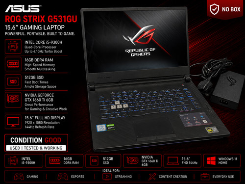 Asus rog strix g531gu - asus, 15.6